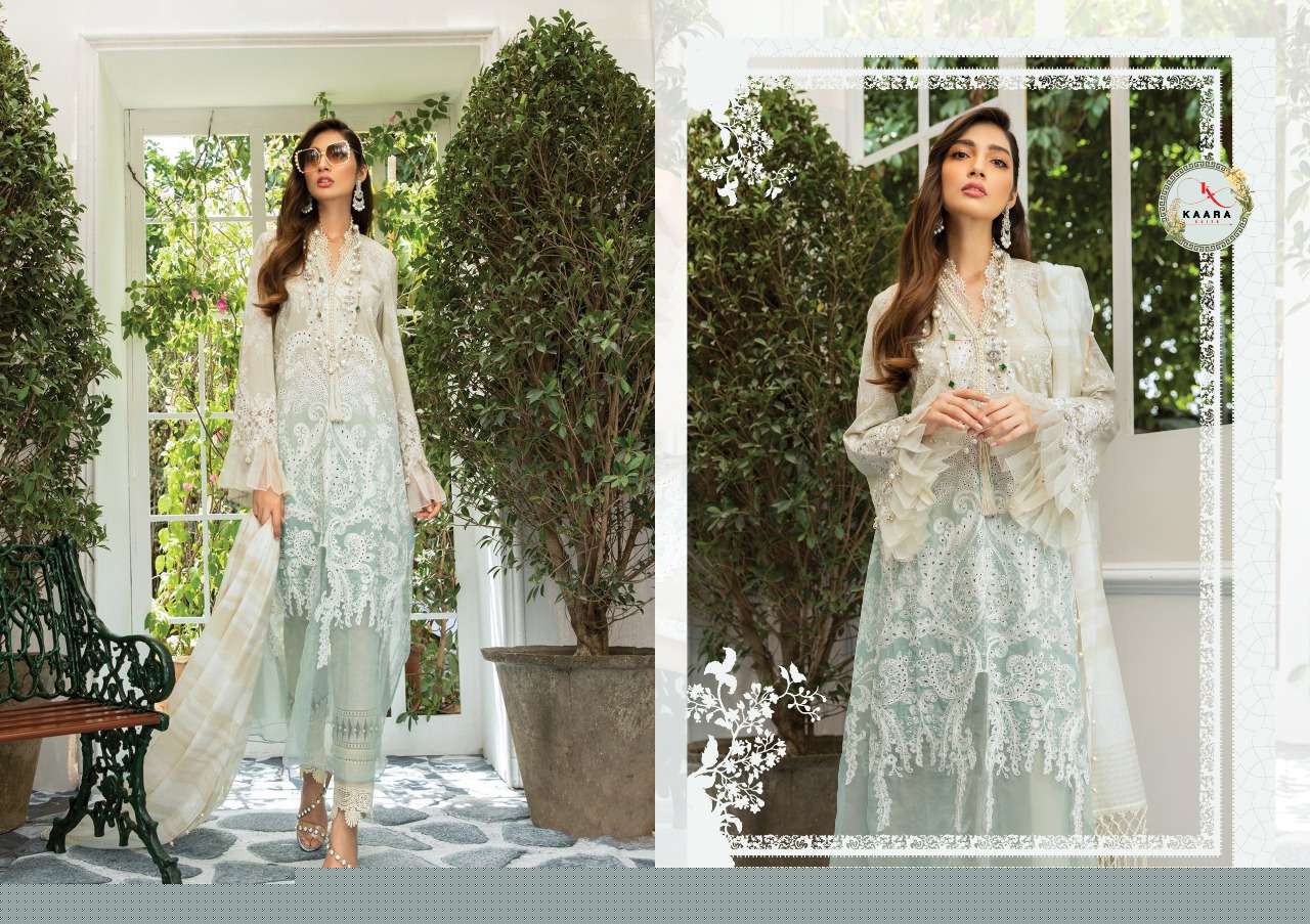 MARIA.B LAWN EID COLLECTION 2020 BY KAARA SUITS 261 TO 265 DESIGNER FESTIVE PAKISTANI SUITS COLLECTION BEAUTIFUL STYLISH FANCY COLORFUL PARTY WEAR & OCCASIONAL WEAR PURE COTTON WITH EMBROIDERED DRESSES AT WHOLESALE PRICE