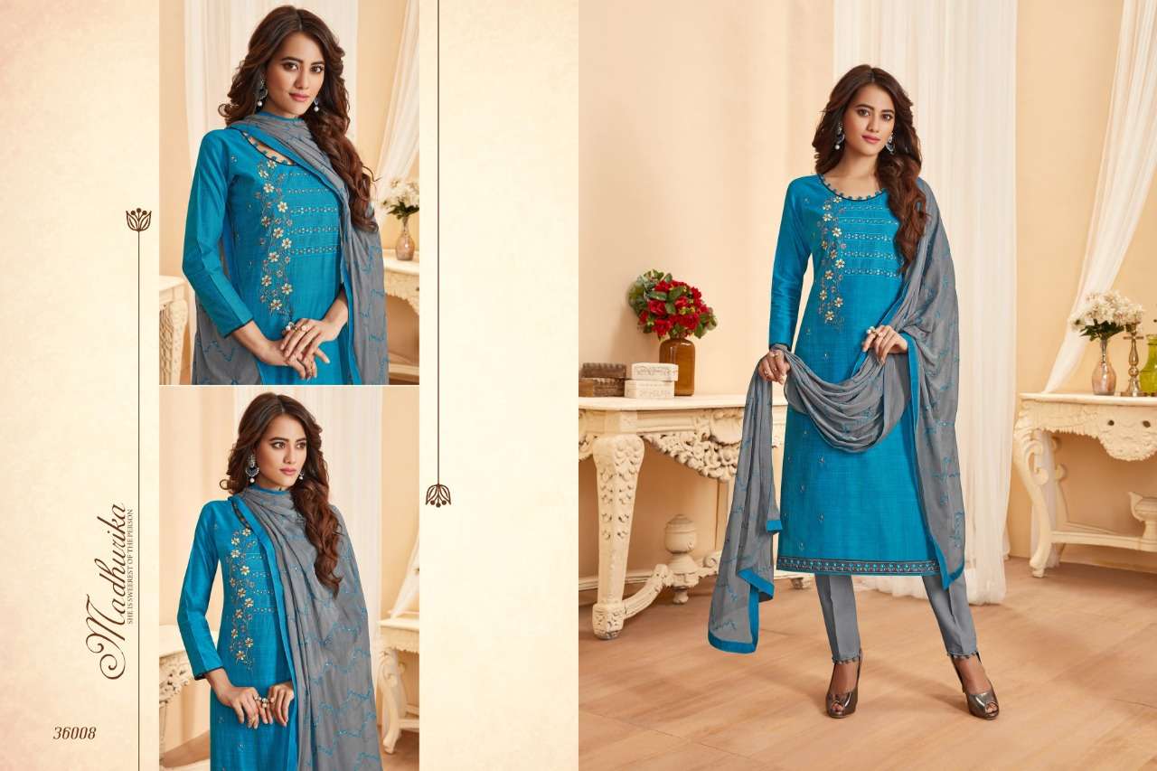 NIRALI VOL-7 BY RAGHAV ROYALS 36001 TO 36012 SERIES BEAUTIFUL SUITS STYLISH FANCY COLORFUL PARTY WEAR & ETHNIC WEAR SOUTH COTTON SLUB EMBROIDERED DRESSES AT WHOLESALE PRICE