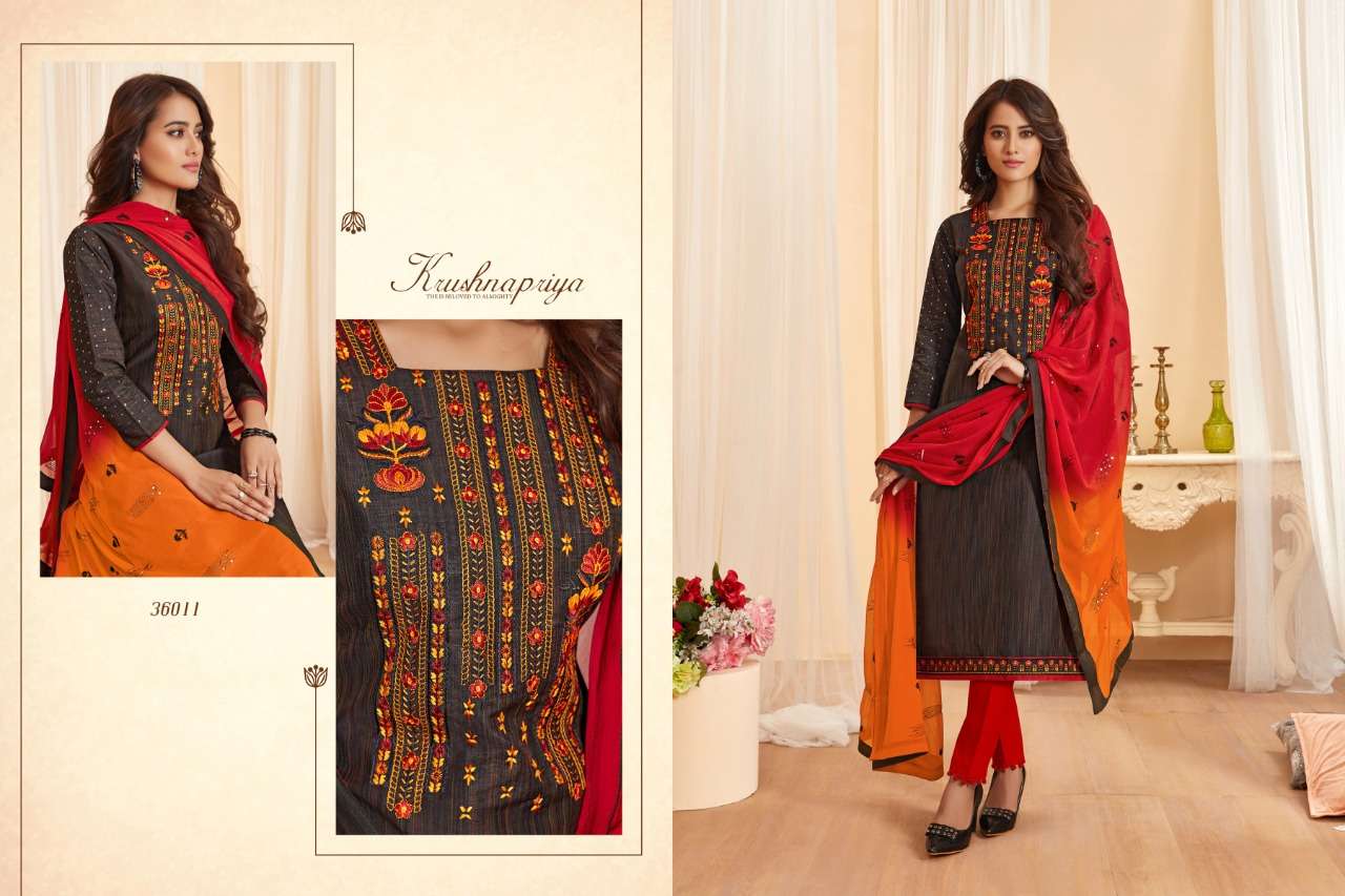 NIRALI VOL-7 BY RAGHAV ROYALS 36001 TO 36012 SERIES BEAUTIFUL SUITS STYLISH FANCY COLORFUL PARTY WEAR & ETHNIC WEAR SOUTH COTTON SLUB EMBROIDERED DRESSES AT WHOLESALE PRICE