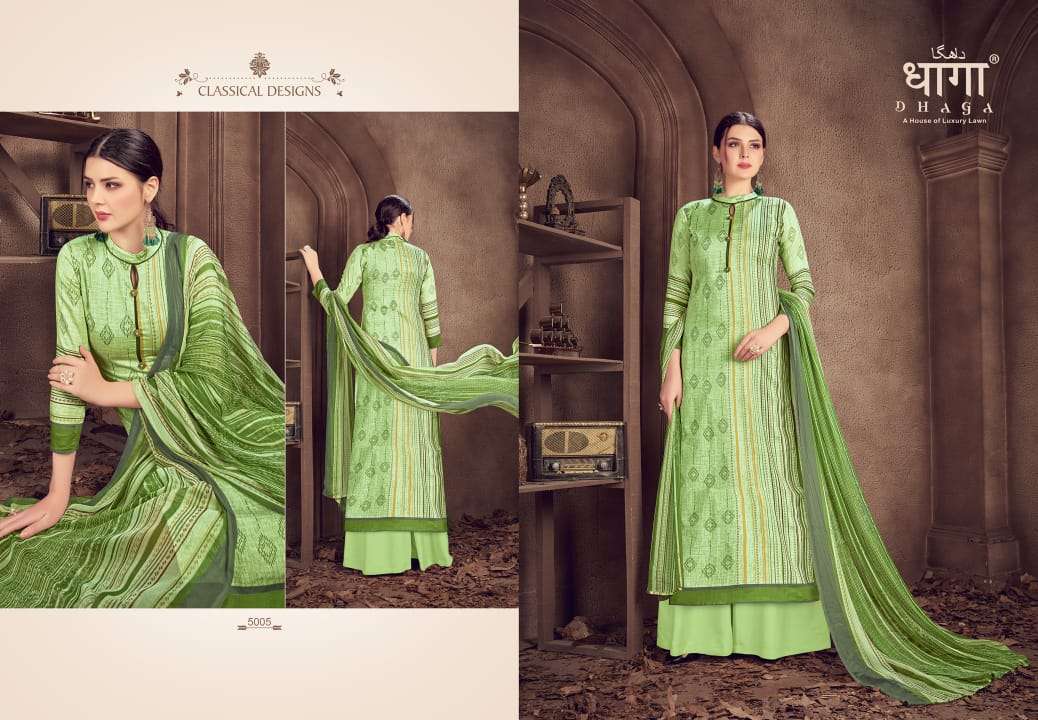 NAVIKA BY DHAGA 5001 TO 5006 SERIES BEAUTIFUL SHARARA SUITS STYLISH FANCY COLORFUL CASUAL WEAR & ETHNIC WEAR PURE COTTON SATIN PRINTED DRESSES AT WHOLESALE PRICE