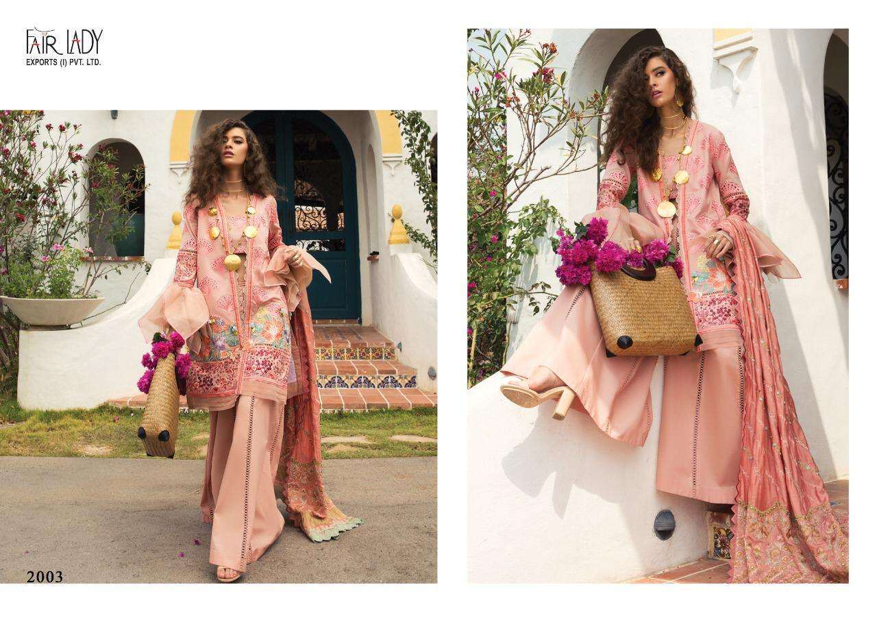 RANG RASIYA BY FAIR LADY 2001 TO 2004 SERIES BEAUTIFUL SUITS STYLISH FANCY COLORFUL CASUAL WEAR & ETHNIC WEAR PURE COTTON LAWN PRINT WITH EMBROIDERY DRESSES AT WHOLESALE PRICE