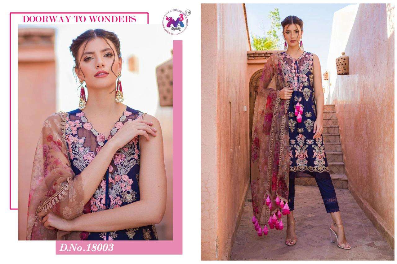 SOBIA NAZIR VOL-2 BY M3 FASHION 18001 TO 18006 SERIES DESIGNER PAKISTANI SUITS BEAUTIFUL FANCY STYLISH COLORFUL PARTY WEAR & OCCASIONAL WEAR PURE JAM SATIN WITH EMBROIDERY DRESSES AT WHOLESALE PRICE