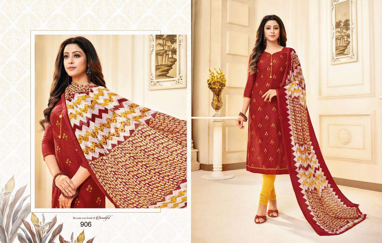 SILKY VOL-5 BY KAYCE TRENDZ 900 TO 911 SERIES BEAUTIFUL STYLISH PATIALA SUITS FANCY COLORFUL CASUAL WEAR & ETHNIC WEAR & READY TO WEAR SEMI MODEL SILK DRESSES AT WHOLESALE PRICE