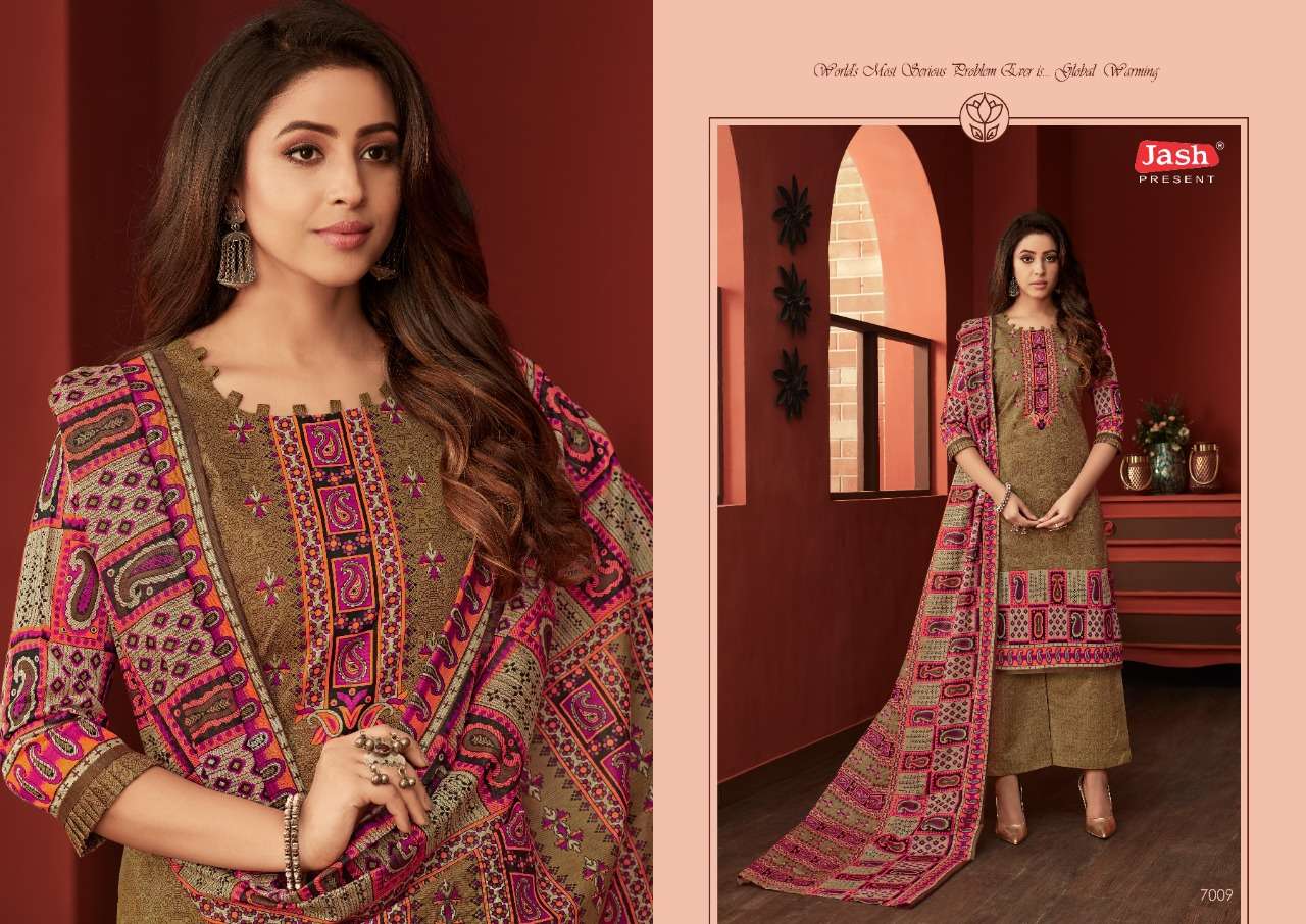 ELLIZA VOL-7 BY JASH 7001 TO 7010 SERIES BEAUTIFUL STYLISH SUITS FANCY COLORFUL CASUAL WEAR & ETHNIC WEAR & READY TO WEAR PURE COTTON PRINTED DRESSES AT WHOLESALE PRICE