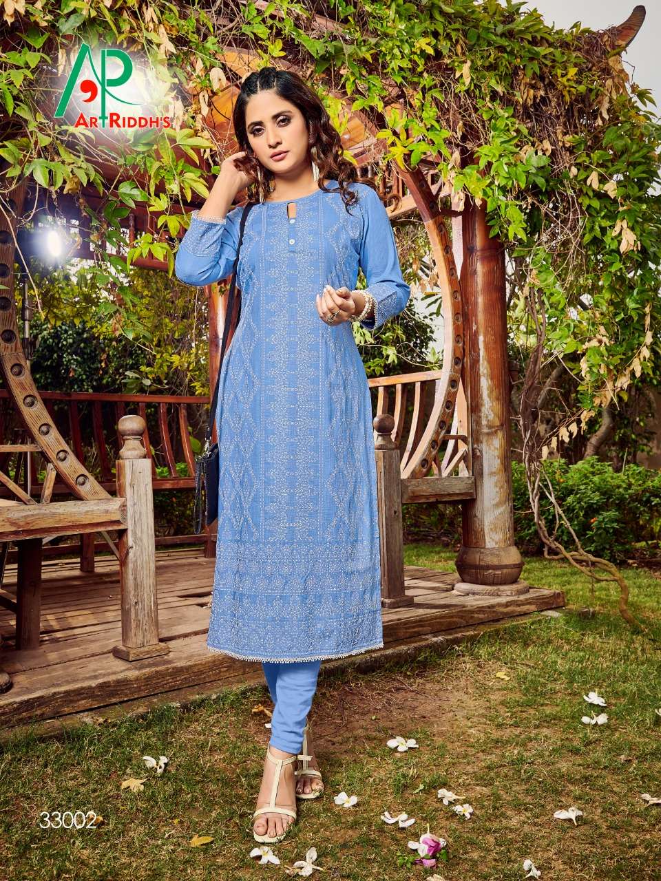 MALL CULTURE BY ART RIDDHS 33001 TO 33006 SERIES STYLISH FANCY BEAUTIFUL COLORFUL CASUAL WEAR & ETHNIC WEAR RAYON SLUB PRINTED KURTIS AT WHOLESALE PRICE