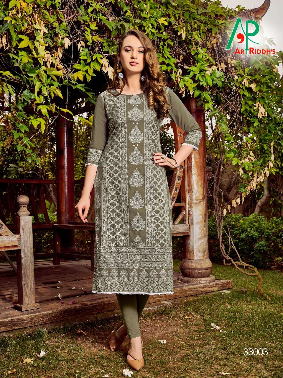 MALL CULTURE BY ART RIDDHS 33001 TO 33006 SERIES STYLISH FANCY BEAUTIFUL COLORFUL CASUAL WEAR & ETHNIC WEAR RAYON SLUB PRINTED KURTIS AT WHOLESALE PRICE