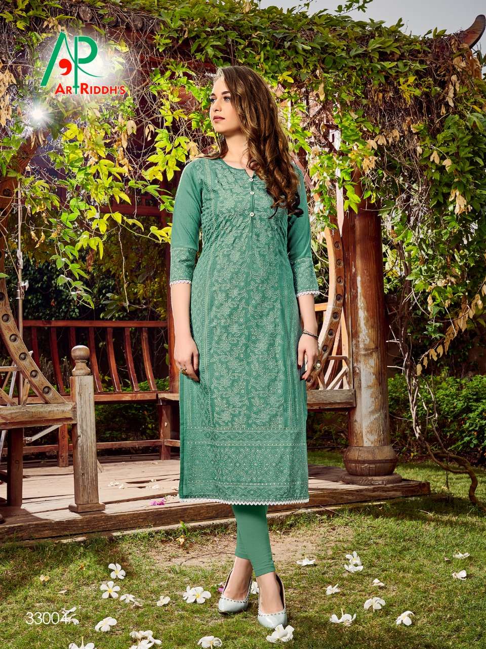 MALL CULTURE BY ART RIDDHS 33001 TO 33006 SERIES STYLISH FANCY BEAUTIFUL COLORFUL CASUAL WEAR & ETHNIC WEAR RAYON SLUB PRINTED KURTIS AT WHOLESALE PRICE