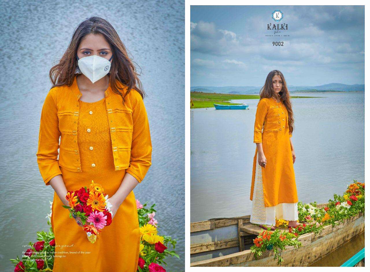 MIRROW VOL-9 BY KALKI 9001 TO 9006 SERIES BEAUTIFUL STYLISH COLORFUL FANCY PARTY WEAR & ETHNIC WEAR & READY TO WEAR PURE RUBY COTTON WITH EMBROIDERY KURTIS AT WHOLESALE PRICE
