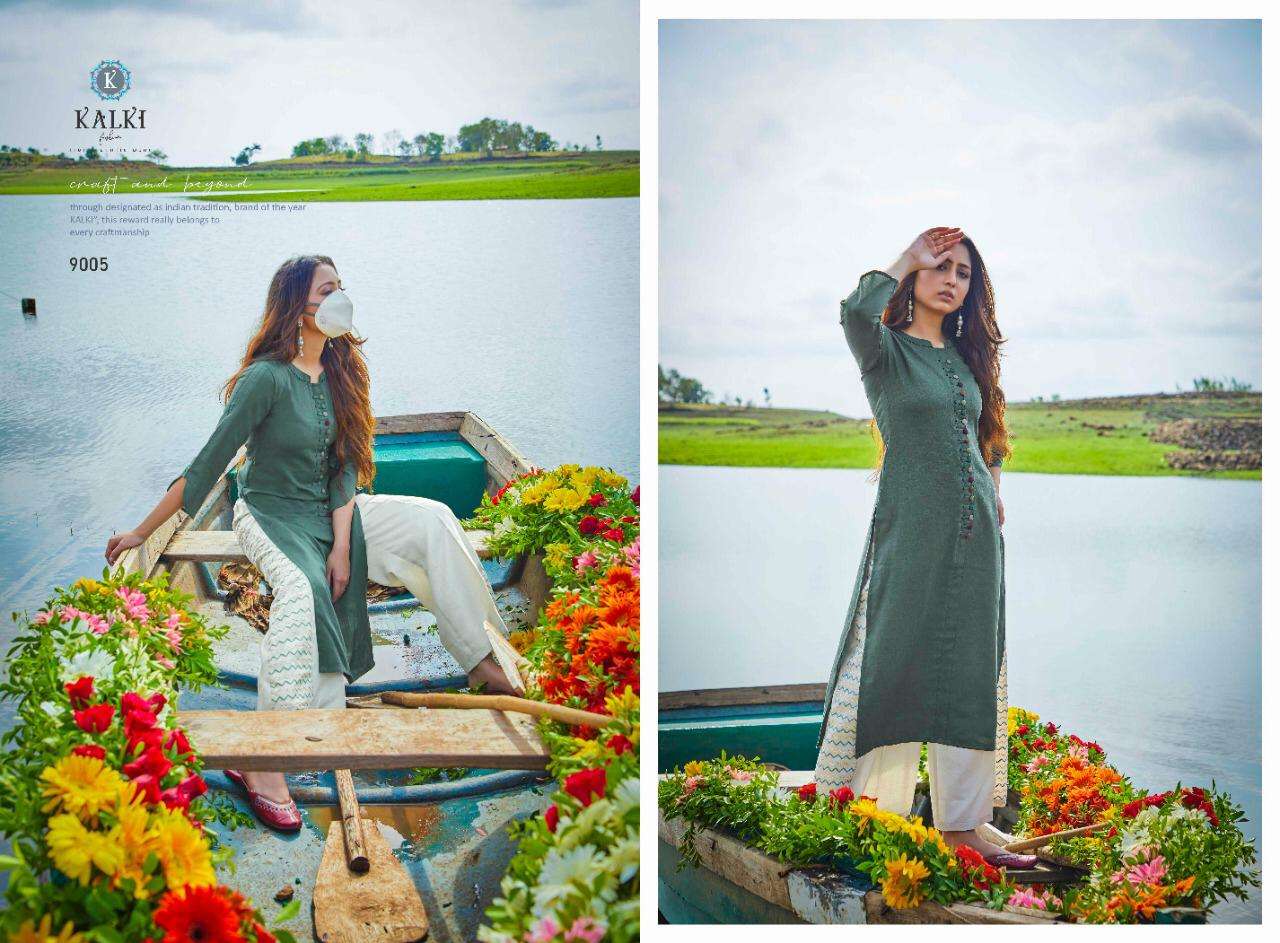 MIRROW VOL-9 BY KALKI 9001 TO 9006 SERIES BEAUTIFUL STYLISH COLORFUL FANCY PARTY WEAR & ETHNIC WEAR & READY TO WEAR PURE RUBY COTTON WITH EMBROIDERY KURTIS AT WHOLESALE PRICE