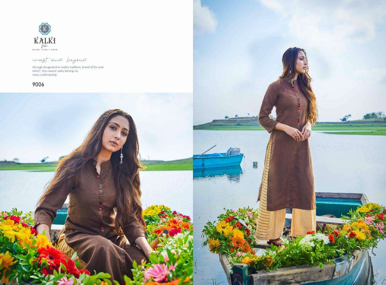 MIRROW VOL-9 BY KALKI 9001 TO 9006 SERIES BEAUTIFUL STYLISH COLORFUL FANCY PARTY WEAR & ETHNIC WEAR & READY TO WEAR PURE RUBY COTTON WITH EMBROIDERY KURTIS AT WHOLESALE PRICE