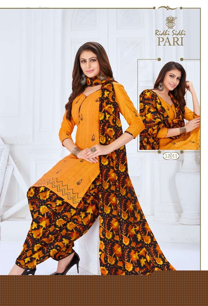 PARI VOL-12 BY RIDHI SIDHI 12001 TO 12014 SERIES BEAUTIFUL COLORFUL STYLISH PRETTY PARTY WEAR CASUAL WEAR OCCASIONAL WEAR PURE COTTON PRINTED DRESSES AT WHOLESALE PRICE