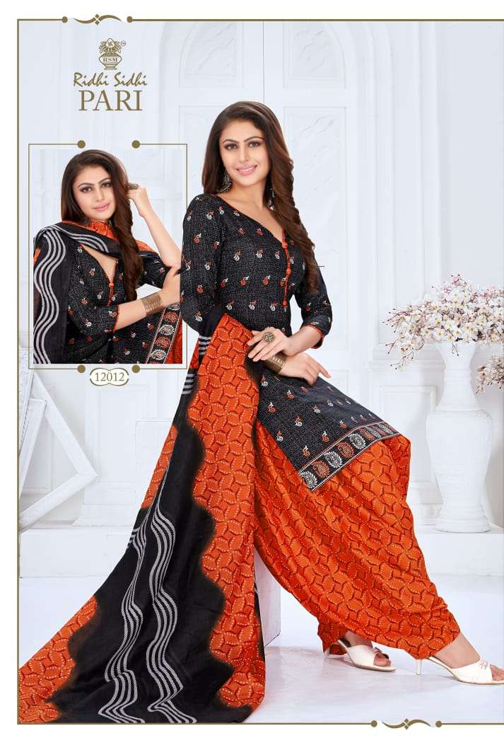 PARI VOL-12 BY RIDHI SIDHI 12001 TO 12014 SERIES BEAUTIFUL COLORFUL STYLISH PRETTY PARTY WEAR CASUAL WEAR OCCASIONAL WEAR PURE COTTON PRINTED DRESSES AT WHOLESALE PRICE