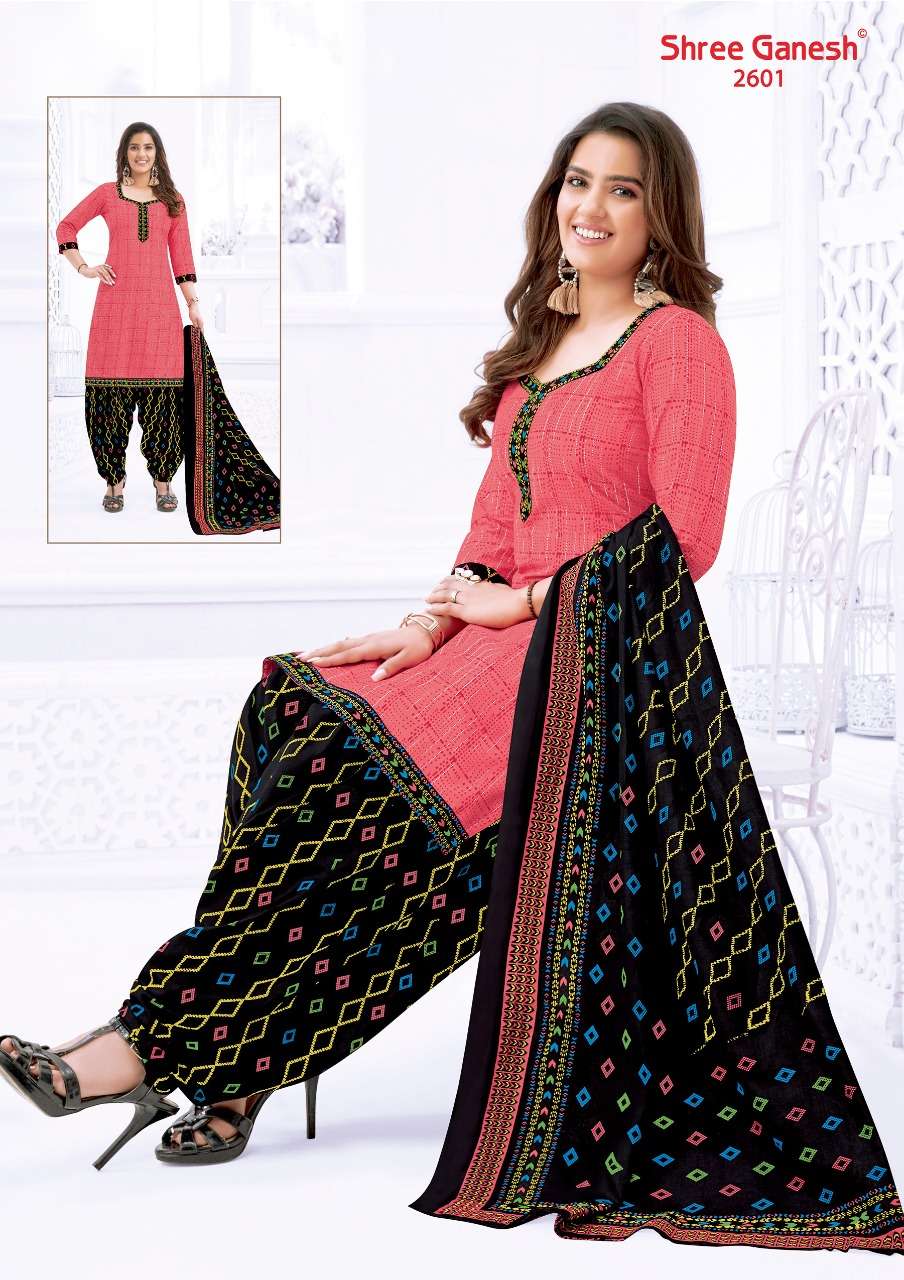 HANSIKA VOL-6 BY SHREE GANESH 2601 TO 2630 SERIES BEAUTIFUL COLORFUL STYLISH PRETTY PARTY WEAR CASUAL WEAR OCCASIONAL WEAR PURE COTTON PRINTED DRESSES AT WHOLESALE PRICE