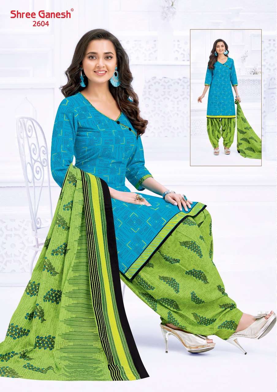HANSIKA VOL-6 BY SHREE GANESH 2601 TO 2630 SERIES BEAUTIFUL COLORFUL STYLISH PRETTY PARTY WEAR CASUAL WEAR OCCASIONAL WEAR PURE COTTON PRINTED DRESSES AT WHOLESALE PRICE
