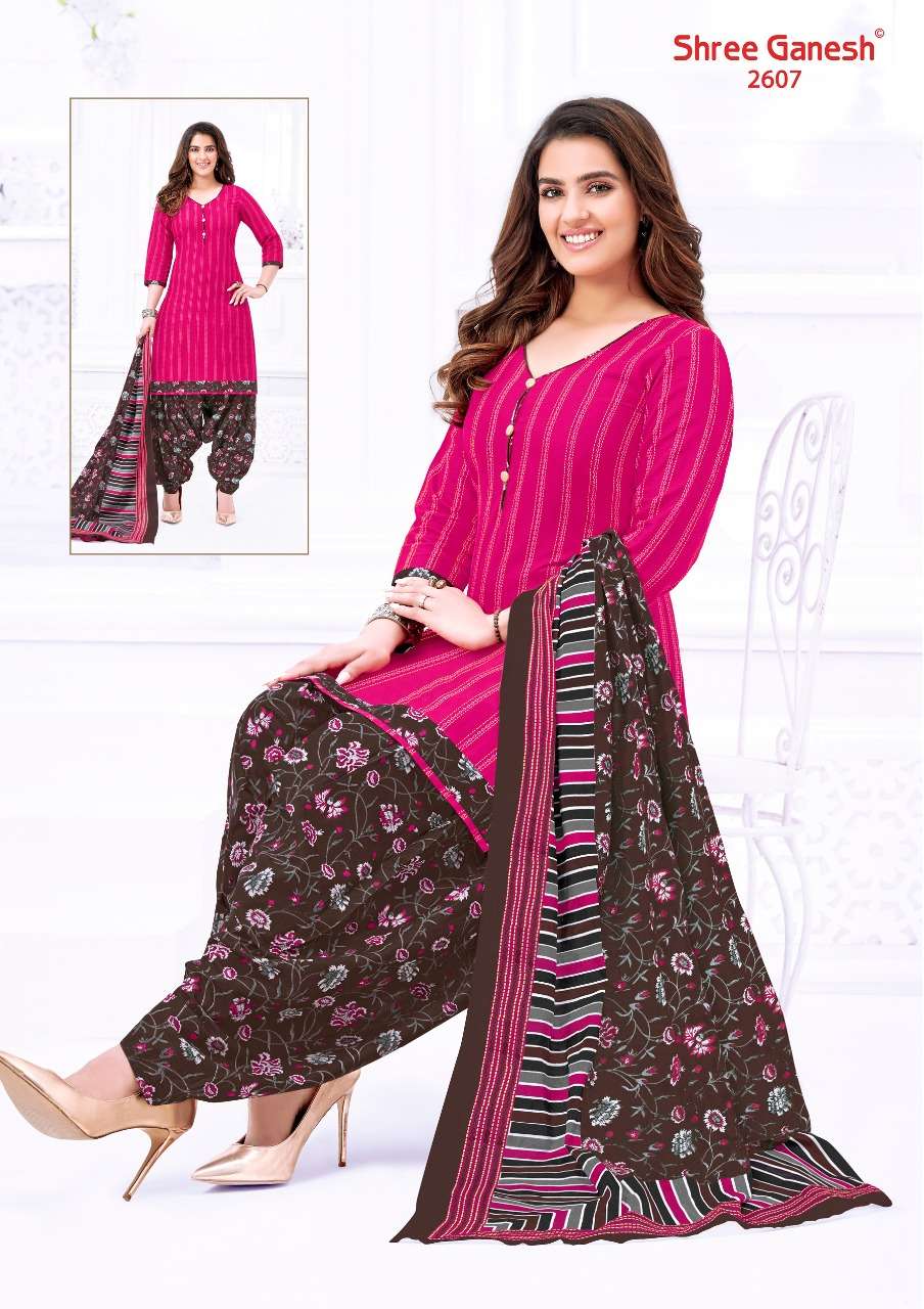 HANSIKA VOL-6 BY SHREE GANESH 2601 TO 2630 SERIES BEAUTIFUL COLORFUL STYLISH PRETTY PARTY WEAR CASUAL WEAR OCCASIONAL WEAR PURE COTTON PRINTED DRESSES AT WHOLESALE PRICE