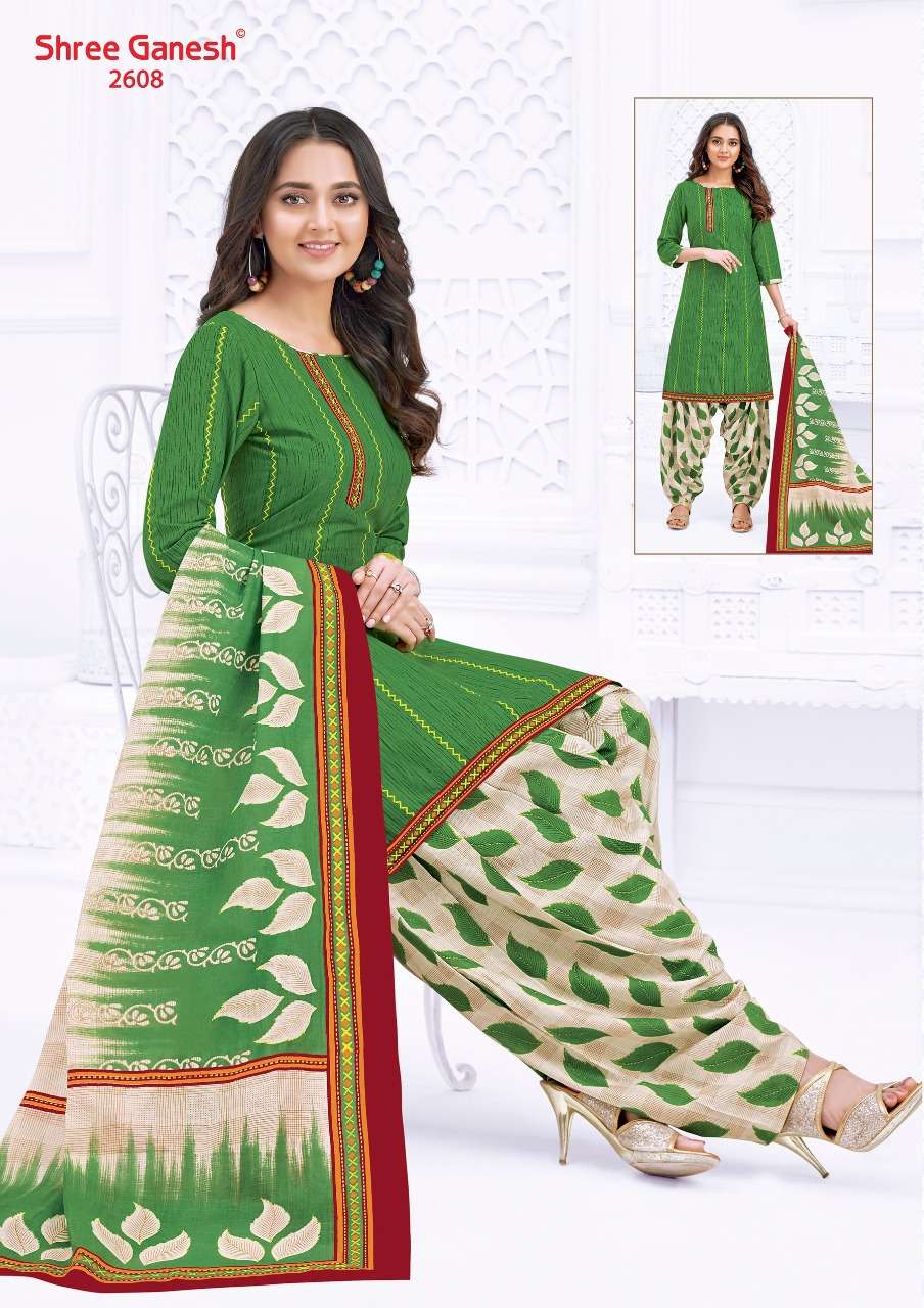 HANSIKA VOL-6 BY SHREE GANESH 2601 TO 2630 SERIES BEAUTIFUL COLORFUL STYLISH PRETTY PARTY WEAR CASUAL WEAR OCCASIONAL WEAR PURE COTTON PRINTED DRESSES AT WHOLESALE PRICE