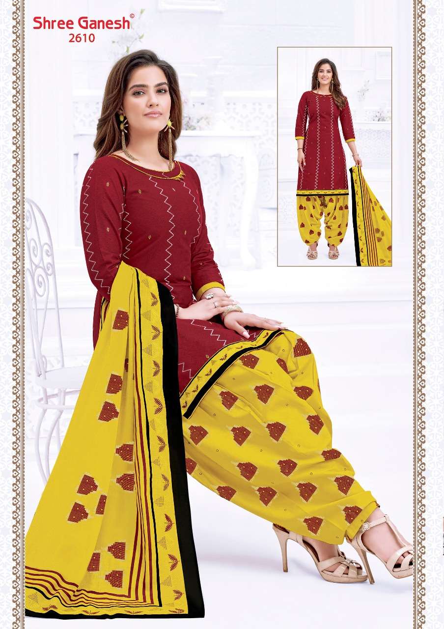 HANSIKA VOL-6 BY SHREE GANESH 2601 TO 2630 SERIES BEAUTIFUL COLORFUL STYLISH PRETTY PARTY WEAR CASUAL WEAR OCCASIONAL WEAR PURE COTTON PRINTED DRESSES AT WHOLESALE PRICE