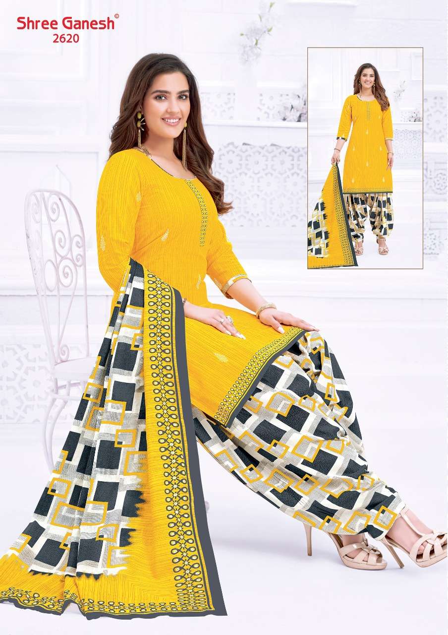 HANSIKA VOL-6 BY SHREE GANESH 2601 TO 2630 SERIES BEAUTIFUL COLORFUL STYLISH PRETTY PARTY WEAR CASUAL WEAR OCCASIONAL WEAR PURE COTTON PRINTED DRESSES AT WHOLESALE PRICE
