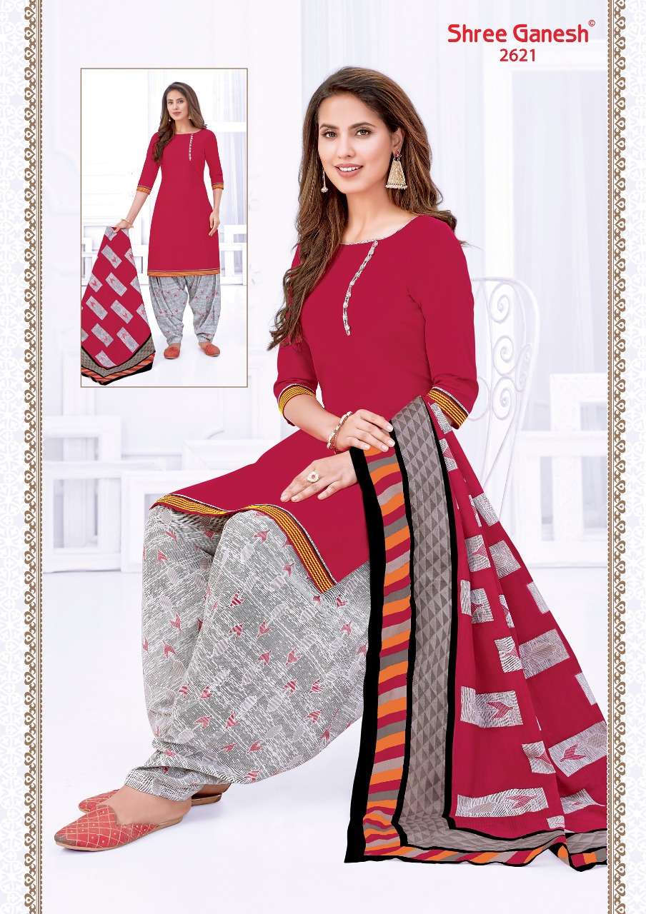 HANSIKA VOL-6 BY SHREE GANESH 2601 TO 2630 SERIES BEAUTIFUL COLORFUL STYLISH PRETTY PARTY WEAR CASUAL WEAR OCCASIONAL WEAR PURE COTTON PRINTED DRESSES AT WHOLESALE PRICE