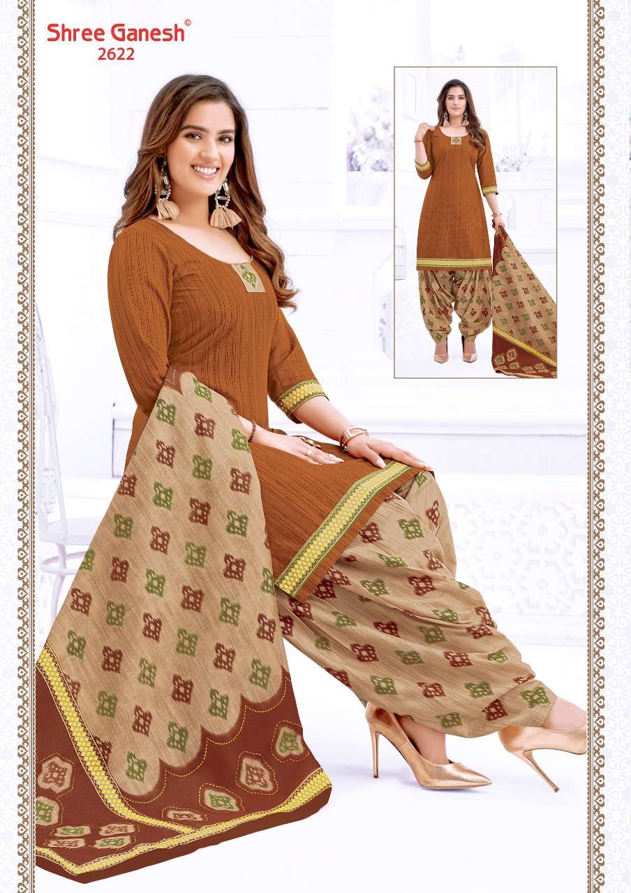 HANSIKA VOL-6 BY SHREE GANESH 2601 TO 2630 SERIES BEAUTIFUL COLORFUL STYLISH PRETTY PARTY WEAR CASUAL WEAR OCCASIONAL WEAR PURE COTTON PRINTED DRESSES AT WHOLESALE PRICE
