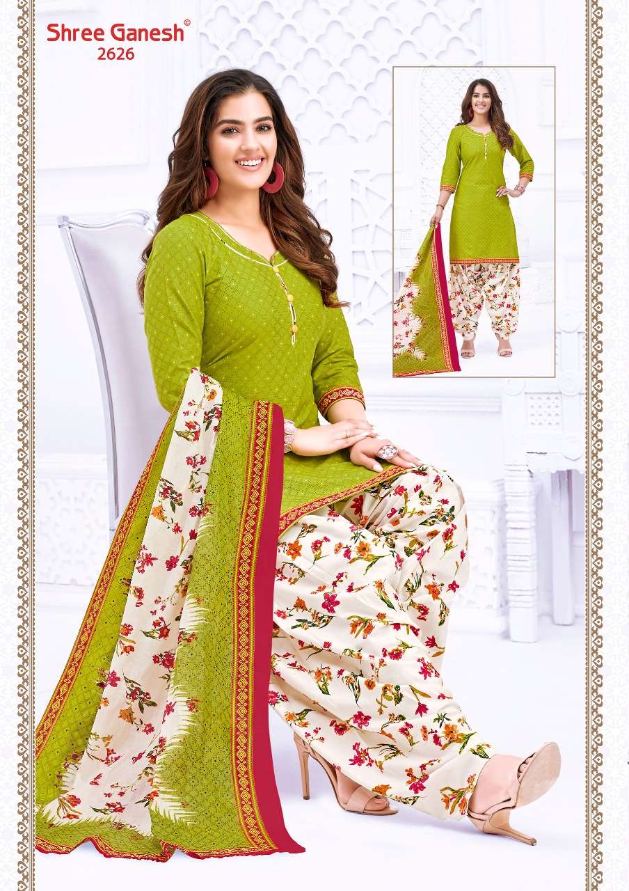 HANSIKA VOL-6 BY SHREE GANESH 2601 TO 2630 SERIES BEAUTIFUL COLORFUL STYLISH PRETTY PARTY WEAR CASUAL WEAR OCCASIONAL WEAR PURE COTTON PRINTED DRESSES AT WHOLESALE PRICE