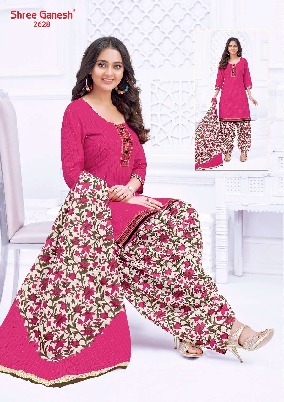 HANSIKA VOL-6 BY SHREE GANESH 2601 TO 2630 SERIES BEAUTIFUL COLORFUL STYLISH PRETTY PARTY WEAR CASUAL WEAR OCCASIONAL WEAR PURE COTTON PRINTED DRESSES AT WHOLESALE PRICE