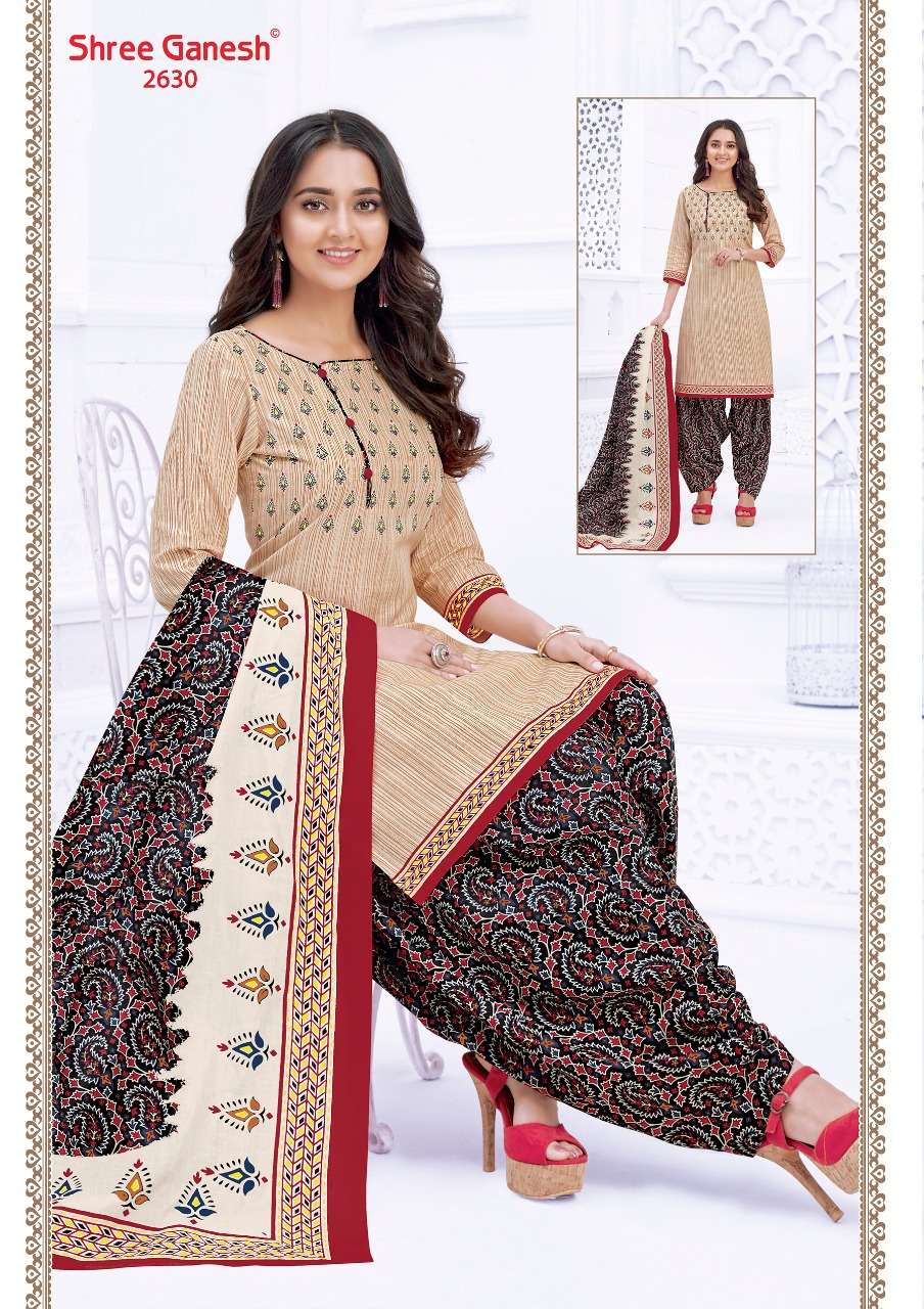 HANSIKA VOL-6 BY SHREE GANESH 2601 TO 2630 SERIES BEAUTIFUL COLORFUL STYLISH PRETTY PARTY WEAR CASUAL WEAR OCCASIONAL WEAR PURE COTTON PRINTED DRESSES AT WHOLESALE PRICE