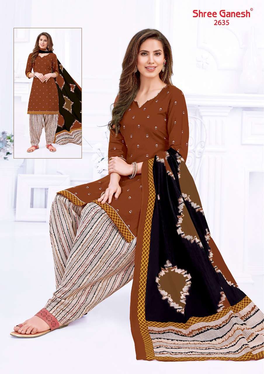 HANSIKA VOL-6 BY SHREE GANESH 2601 TO 2630 SERIES BEAUTIFUL COLORFUL STYLISH PRETTY PARTY WEAR CASUAL WEAR OCCASIONAL WEAR PURE COTTON PRINTED DRESSES AT WHOLESALE PRICE