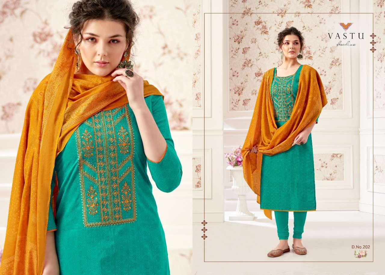 NETRA VOL-2 BY VASTU TEX 201 TO 210 SERIES BEAUTIFUL COLORFUL STYLISH PRETTY PARTY WEAR CASUAL WEAR OCCASIONAL WEAR LAWN COTTON PRINTED DRESSES AT WHOLESALE PRICE
