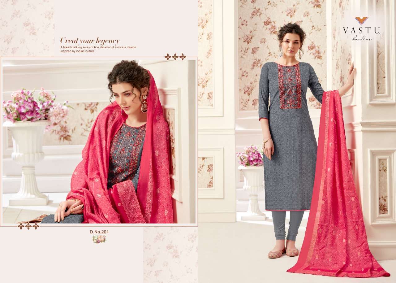 NETRA VOL-2 BY VASTU TEX 201 TO 210 SERIES BEAUTIFUL COLORFUL STYLISH PRETTY PARTY WEAR CASUAL WEAR OCCASIONAL WEAR LAWN COTTON PRINTED DRESSES AT WHOLESALE PRICE