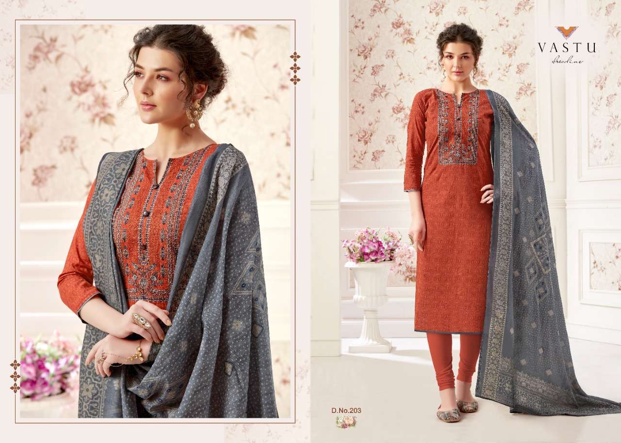 NETRA VOL-2 BY VASTU TEX 201 TO 210 SERIES BEAUTIFUL COLORFUL STYLISH PRETTY PARTY WEAR CASUAL WEAR OCCASIONAL WEAR LAWN COTTON PRINTED DRESSES AT WHOLESALE PRICE