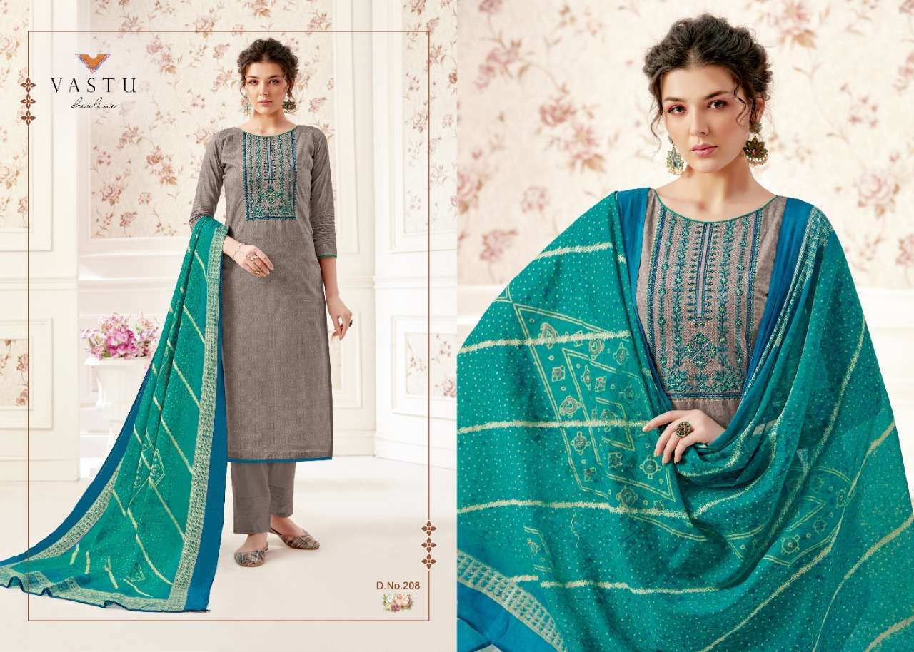 NETRA VOL-2 BY VASTU TEX 201 TO 210 SERIES BEAUTIFUL COLORFUL STYLISH PRETTY PARTY WEAR CASUAL WEAR OCCASIONAL WEAR LAWN COTTON PRINTED DRESSES AT WHOLESALE PRICE