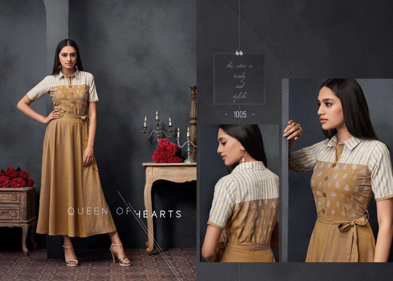 ELEGANCE BY ETERNAL 1001 TO 1007 SERIES BEAUTIFUL STYLISH FANCY COLORFUL CASUAL WEAR & ETHNIC WEAR & READY TO WEAR COTTON & RAYON WITH EMBROIDERY KURTIS AT WHOLESALE PRICE