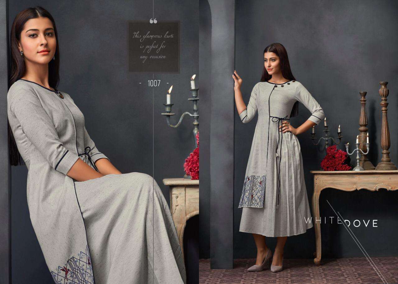 ELEGANCE BY ETERNAL 1001 TO 1007 SERIES BEAUTIFUL STYLISH FANCY COLORFUL CASUAL WEAR & ETHNIC WEAR & READY TO WEAR COTTON & RAYON WITH EMBROIDERY KURTIS AT WHOLESALE PRICE
