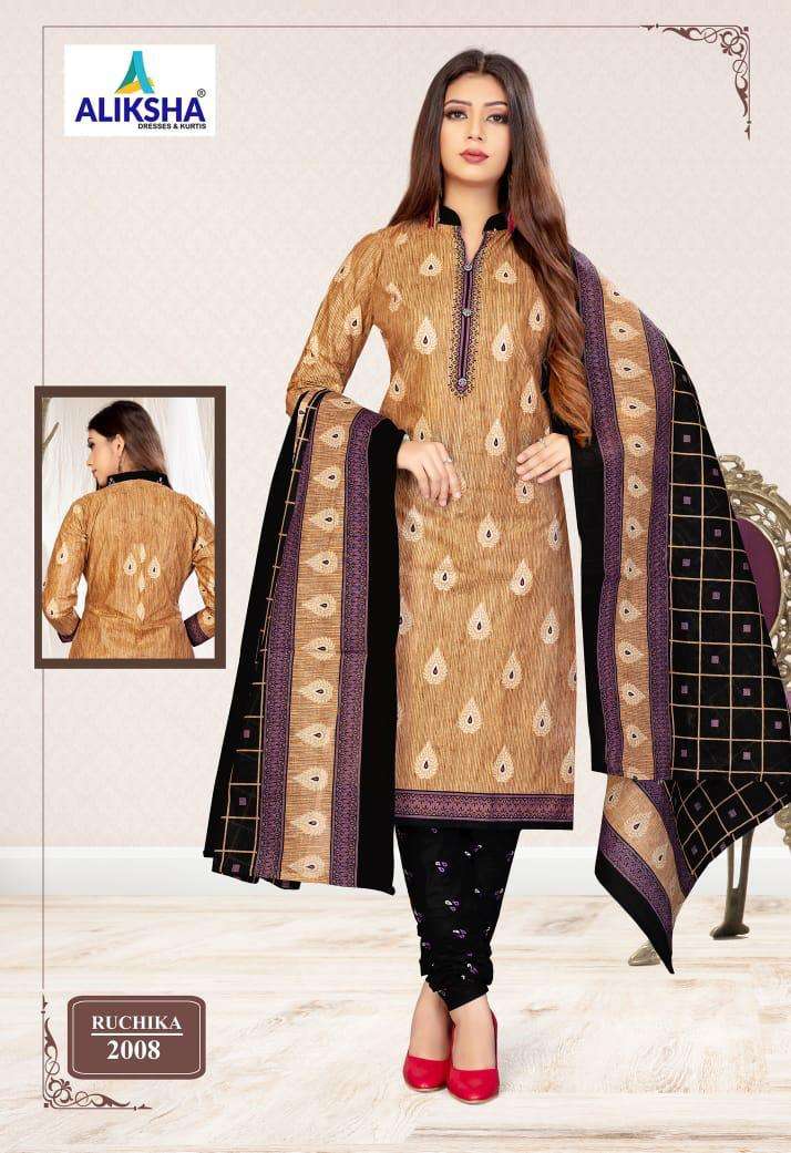 RUCHIKA VOL-2 BY ALIKSHA 2001 TO 2010 SERIES BEAUTIFUL STYLISH FANCY COLORFUL CASUAL WEAR & ETHNIC WEAR FANCY PRINTED DRESSES AT WHOLESALE PRICE