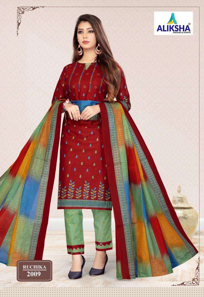 RUCHIKA VOL-2 BY ALIKSHA 2001 TO 2010 SERIES BEAUTIFUL STYLISH FANCY COLORFUL CASUAL WEAR & ETHNIC WEAR FANCY PRINTED DRESSES AT WHOLESALE PRICE