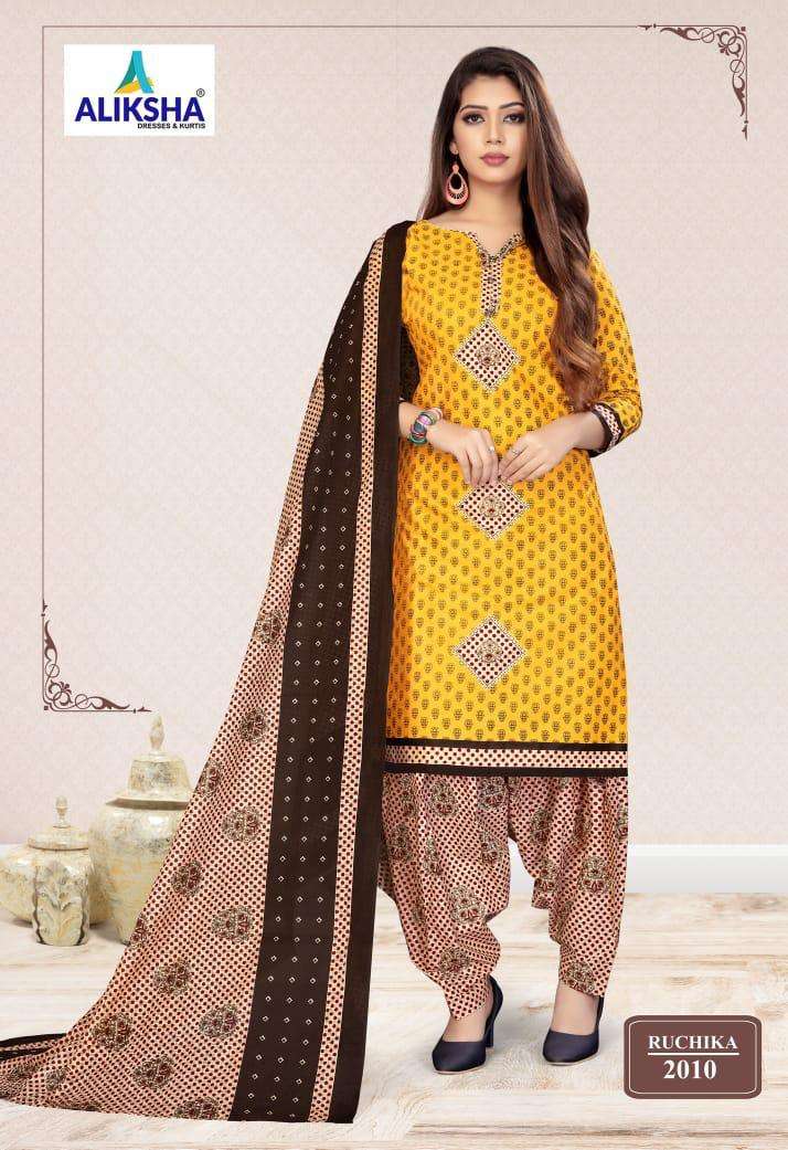 RUCHIKA VOL-2 BY ALIKSHA 2001 TO 2010 SERIES BEAUTIFUL STYLISH FANCY COLORFUL CASUAL WEAR & ETHNIC WEAR FANCY PRINTED DRESSES AT WHOLESALE PRICE