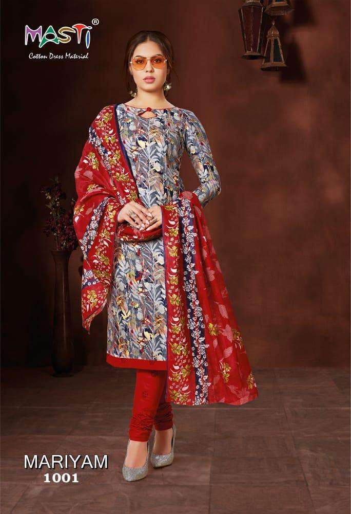 MARIYAM BY MASTI 1001 TO 1010 SERIES BEAUTIFUL COLORFUL STYLISH FANCY CASUAL WEAR & ETHNIC WEAR & READY TO WEAR COTTON PRINTED DRESSES AT WHOLESALE PRICE