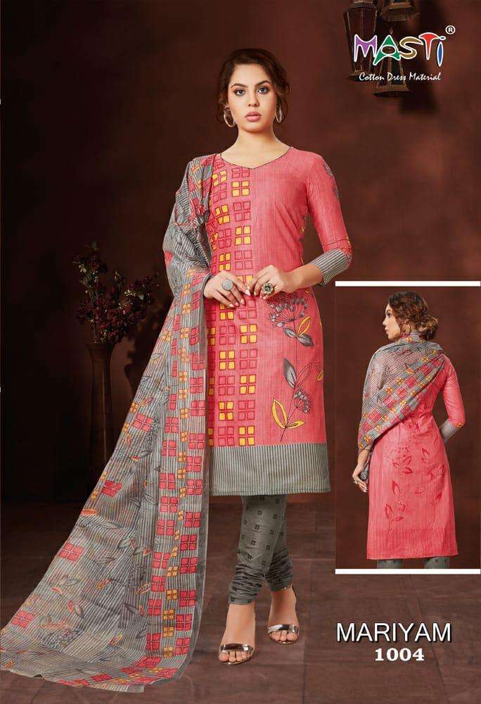 MARIYAM BY MASTI 1001 TO 1010 SERIES BEAUTIFUL COLORFUL STYLISH FANCY CASUAL WEAR & ETHNIC WEAR & READY TO WEAR COTTON PRINTED DRESSES AT WHOLESALE PRICE