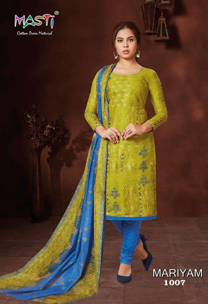 MARIYAM BY MASTI 1001 TO 1010 SERIES BEAUTIFUL COLORFUL STYLISH FANCY CASUAL WEAR & ETHNIC WEAR & READY TO WEAR COTTON PRINTED DRESSES AT WHOLESALE PRICE