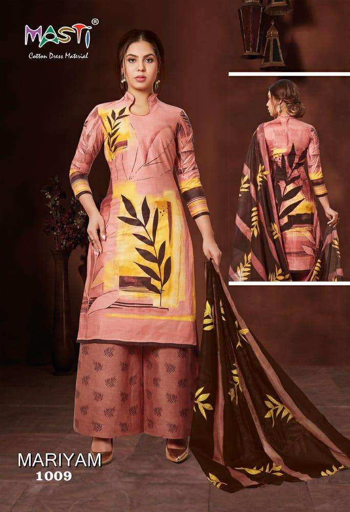 MARIYAM BY MASTI 1001 TO 1010 SERIES BEAUTIFUL COLORFUL STYLISH FANCY CASUAL WEAR & ETHNIC WEAR & READY TO WEAR COTTON PRINTED DRESSES AT WHOLESALE PRICE