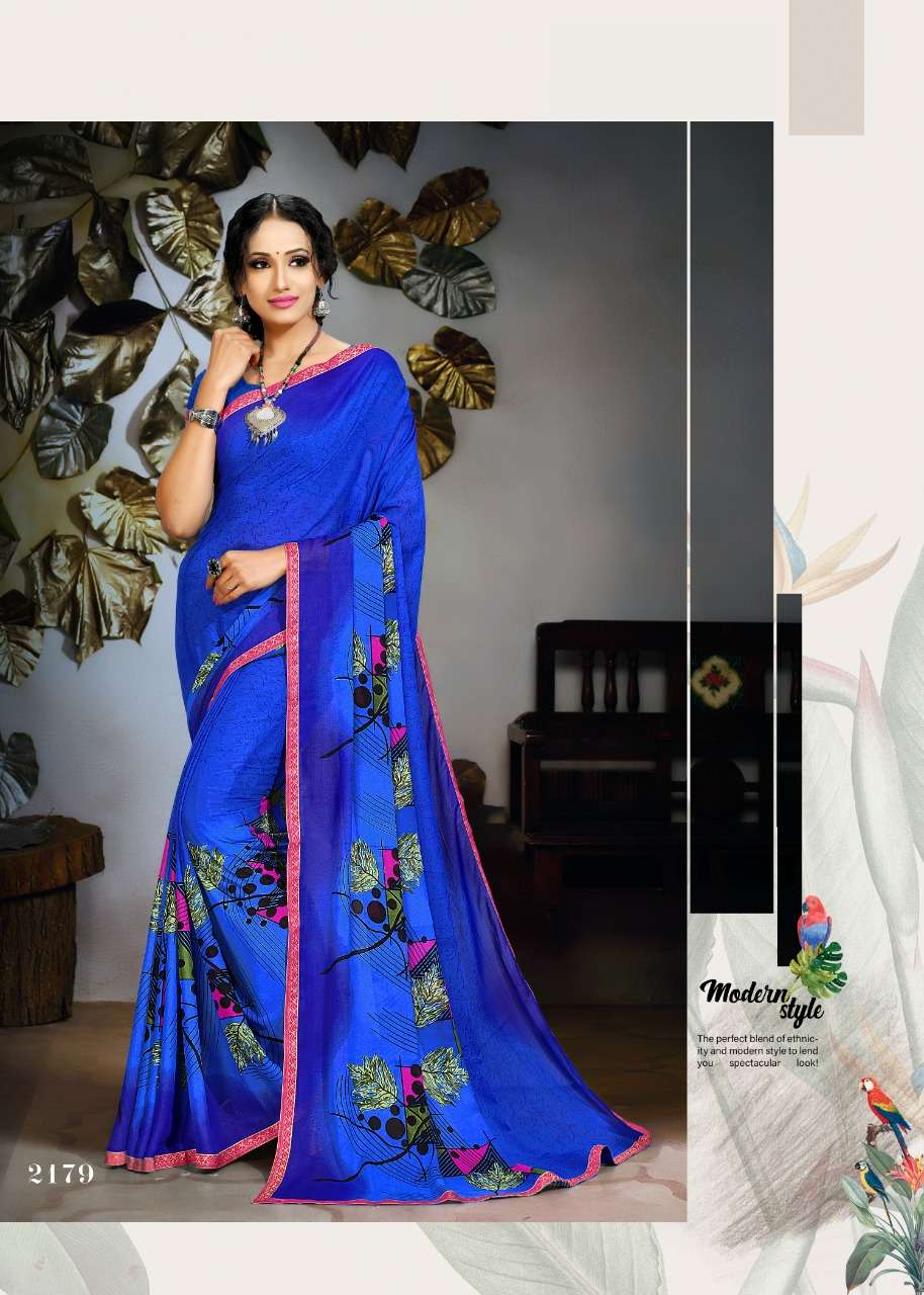 SALONI HOT VOL-11 BY HAYTEE 2179 TO 2190 SERIES INDIAN TRADITIONAL WEAR COLLECTION BEAUTIFUL STYLISH FANCY COLORFUL PARTY WEAR & OCCASIONAL WEAR RENNIAL PRINTED SAREES AT WHOLESALE PRICE