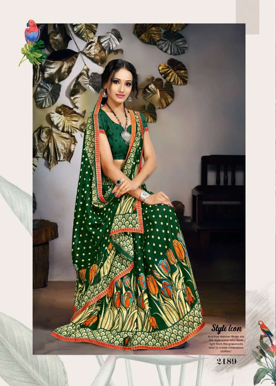 SALONI HOT VOL-11 BY HAYTEE 2179 TO 2190 SERIES INDIAN TRADITIONAL WEAR COLLECTION BEAUTIFUL STYLISH FANCY COLORFUL PARTY WEAR & OCCASIONAL WEAR RENNIAL PRINTED SAREES AT WHOLESALE PRICE