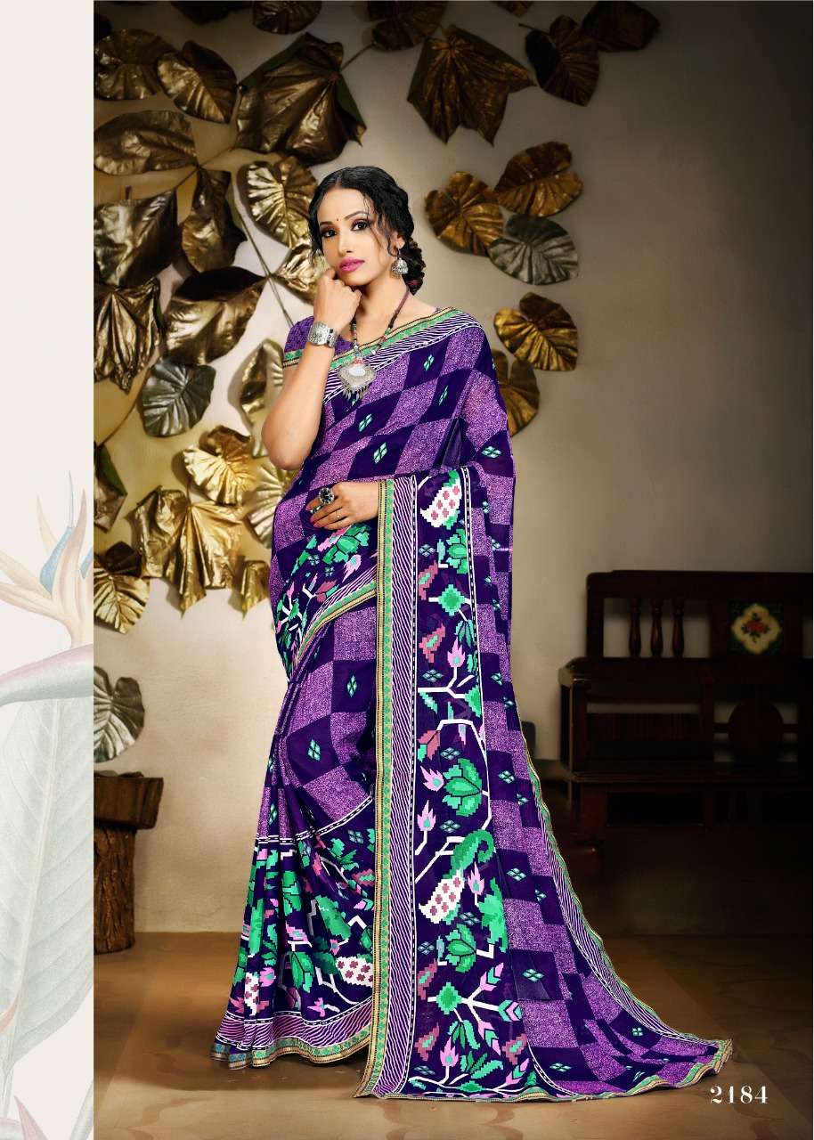 SALONI HOT VOL-11 BY HAYTEE 2179 TO 2190 SERIES INDIAN TRADITIONAL WEAR COLLECTION BEAUTIFUL STYLISH FANCY COLORFUL PARTY WEAR & OCCASIONAL WEAR RENNIAL PRINTED SAREES AT WHOLESALE PRICE