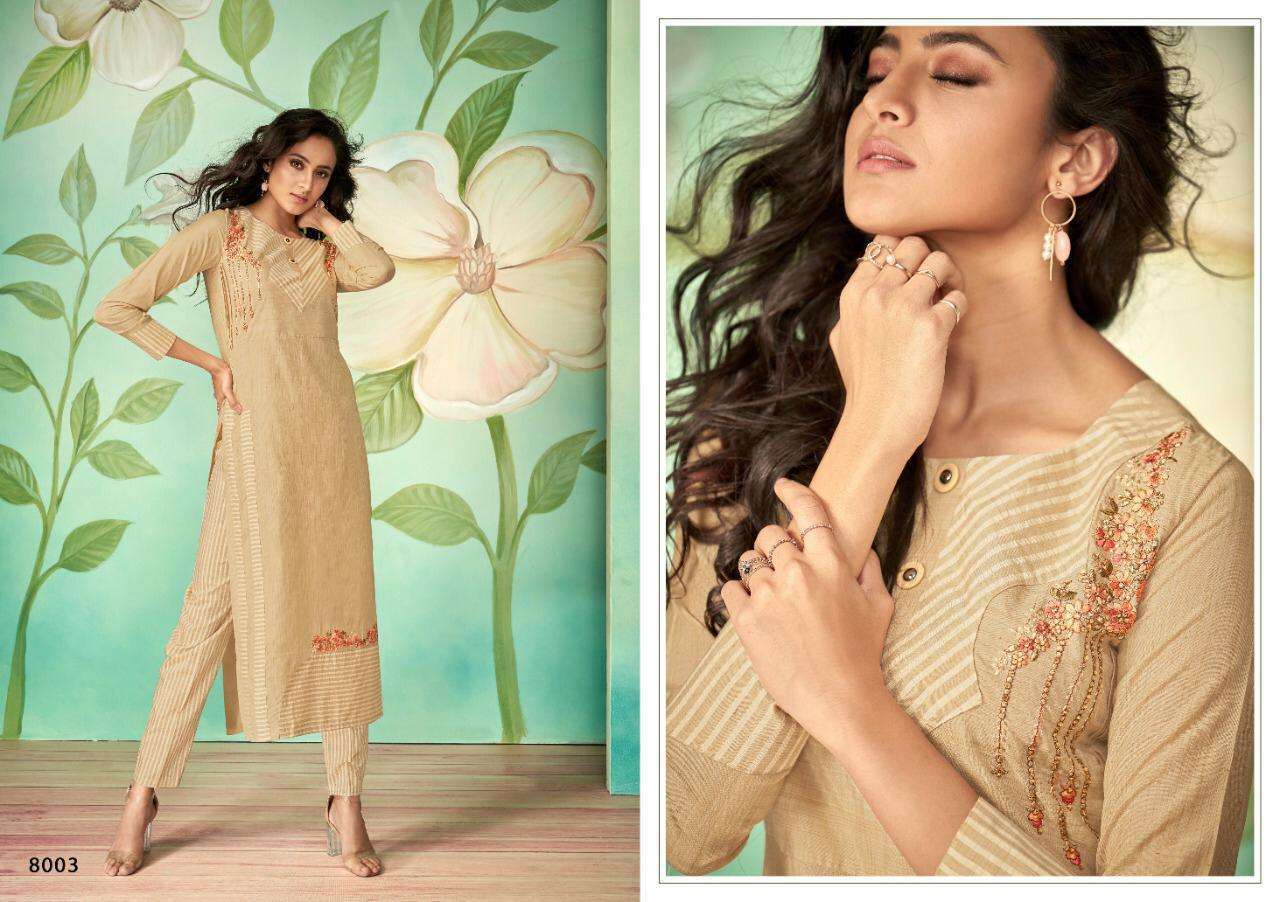 SABHA BY VAMIKA 8001 TO 8008 SERIES BEAUTIFUL COLORFUL STYLISH FANCY CASUAL WEAR & ETHNIC WEAR & READY TO WEAR COTTON SILK WITH COTTON INNER KURTIS AT WHOLESALE PRICE