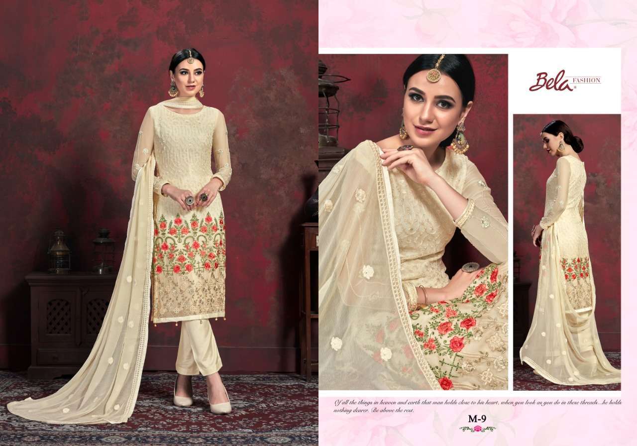 CLASSIC VOL-2 BY BELA FASHION M-4 TO M-9 SERIES BEAUTIFUL FANCY COLORFUL STYLISH PARTY WEAR & OCCASIONAL WEAR CHIFFON PRINTED DRESSES AT WHOLESALE PRICE
