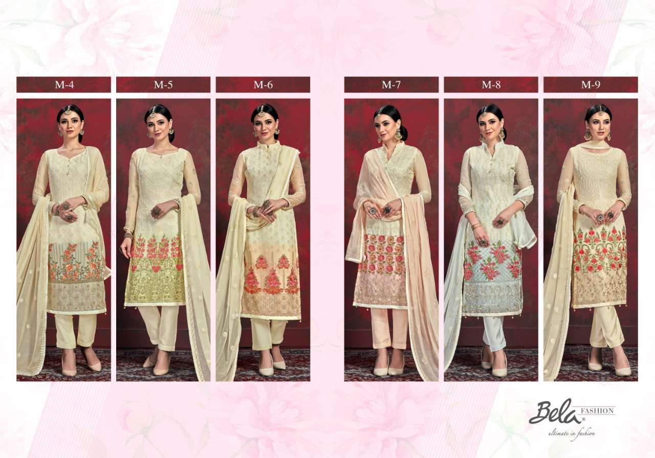 CLASSIC VOL-2 BY BELA FASHION M-4 TO M-9 SERIES BEAUTIFUL FANCY COLORFUL STYLISH PARTY WEAR & OCCASIONAL WEAR CHIFFON PRINTED DRESSES AT WHOLESALE PRICE