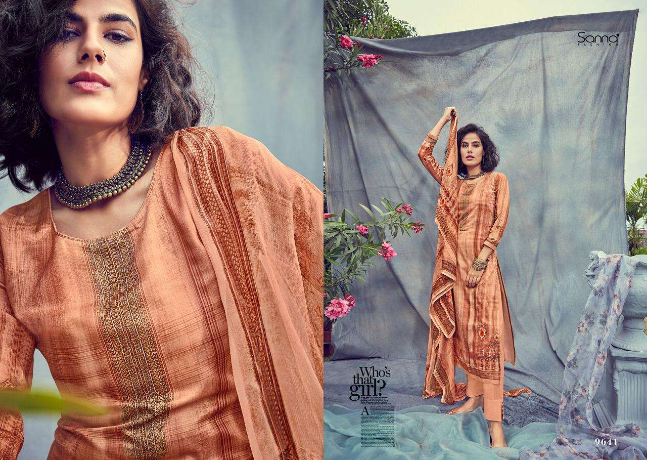 LAVENDER BY SANNA FASHION 9641 TO 9648 SERIES BEAUTIFUL SUITS STYLISH FANCY COLORFUL CASUAL WEAR & ETHNIC WEAR PURE AZ COTTON JAM SILK DRESSES AT WHOLESALE PRICE