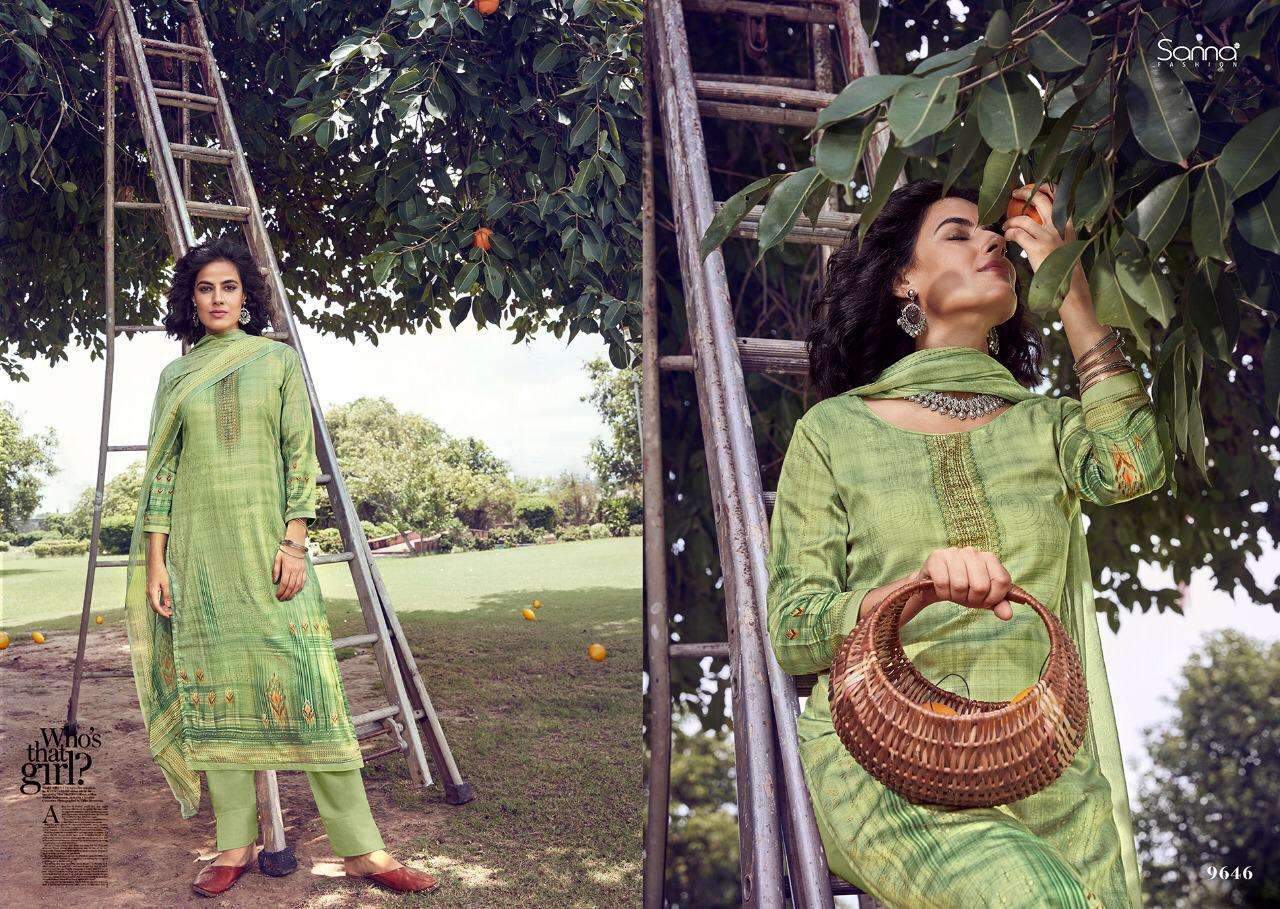 LAVENDER BY SANNA FASHION 9641 TO 9648 SERIES BEAUTIFUL SUITS STYLISH FANCY COLORFUL CASUAL WEAR & ETHNIC WEAR PURE AZ COTTON JAM SILK DRESSES AT WHOLESALE PRICE