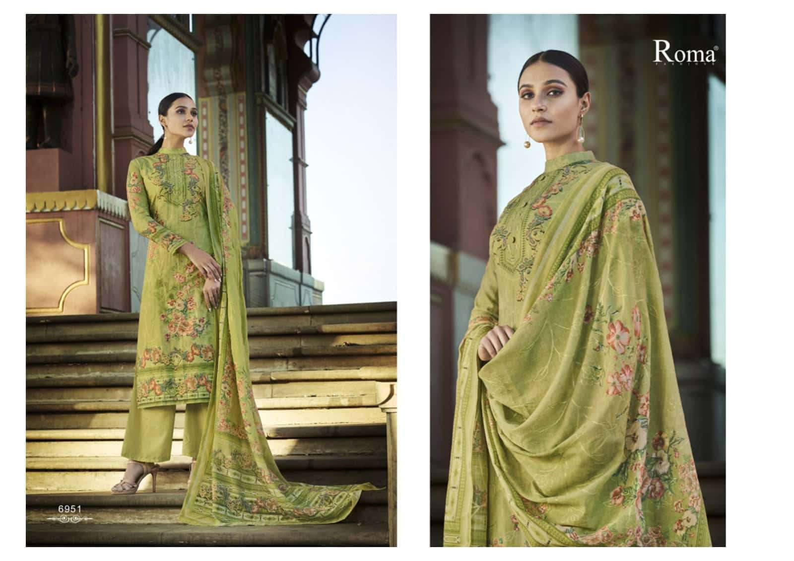 CORAL BY ROMA FASHION 6944 TO 6952 SERIES BEAUTIFUL SUITS STYLISH FANCY COLORFUL CASUAL WEAR & ETHNIC WEAR COTTON DIGITAL PRINTED WITH EMBROIDERY DRESSES AT WHOLESALE PRICE